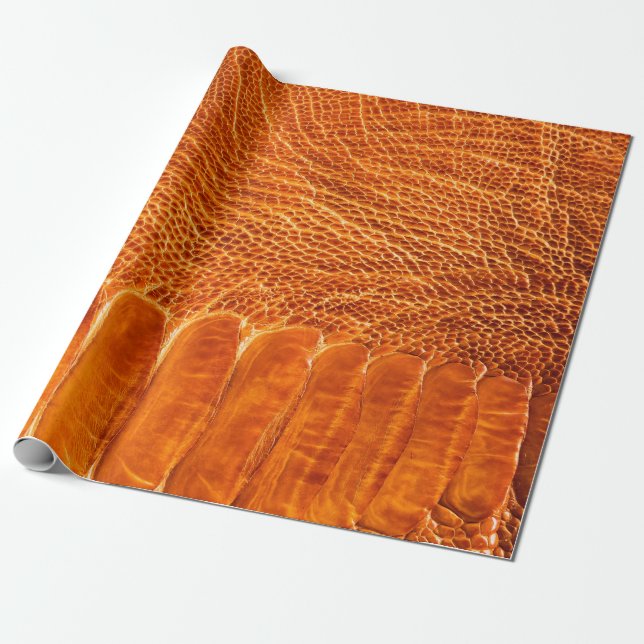 Straußenlederstruktur Geschenkpapier (Ungerollt)