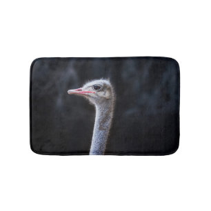 Straußenportrait Badematte