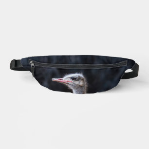 Straußenportrait Bauchtasche