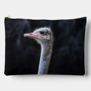Straußenportrait Zubehörtasche