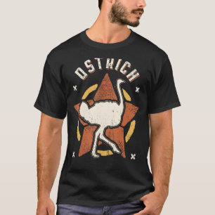 StraußenVintag Retro Klassisches Tier T-Shirt