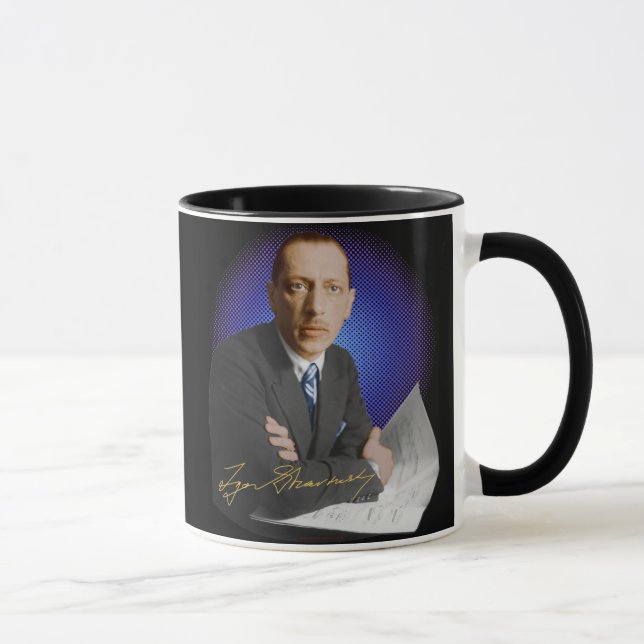 Stravinsky Unterzeichnung Tasse (Rechts)