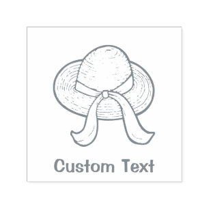 Straw Hat Gray Permastempel