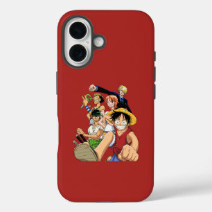 Straw Hats Classic Crew Rotes Anime-Handygehäuse iPhone 16 Hülle