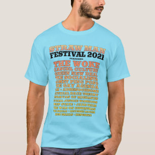 Straw Man Festival Blue T - Shirt