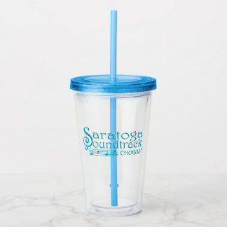 Straw Tumbler Acryltrinkbecher
