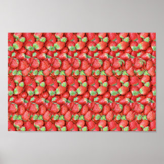 Strawbearry - Versteckter 3D-Druck Poster