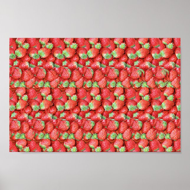 Strawbearry - Versteckter 3D-Druck Poster (Vorne)