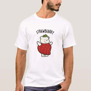 Strawbeary Funny Strawberry Bear Puff T-Shirt