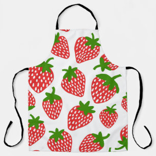 Strawberrie nahtloses Muster. Vintage Darstellung Schürze