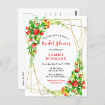 Strawberries and Daisies Bridal Shower