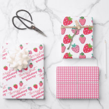 Strawberries Berry First Birthday Party Pink | Rot