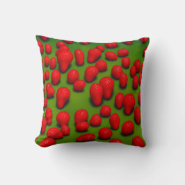 Strawberries Design Throw Kissen