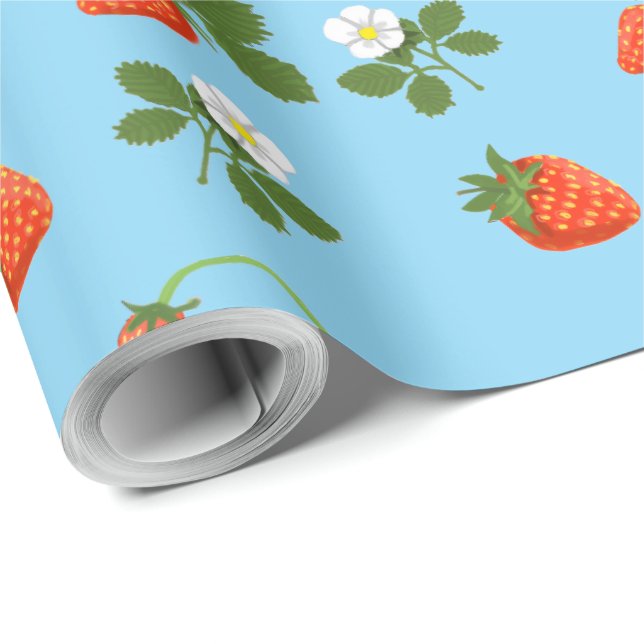 Strawberries Geschenkpapier (Rolleneckpunkt)