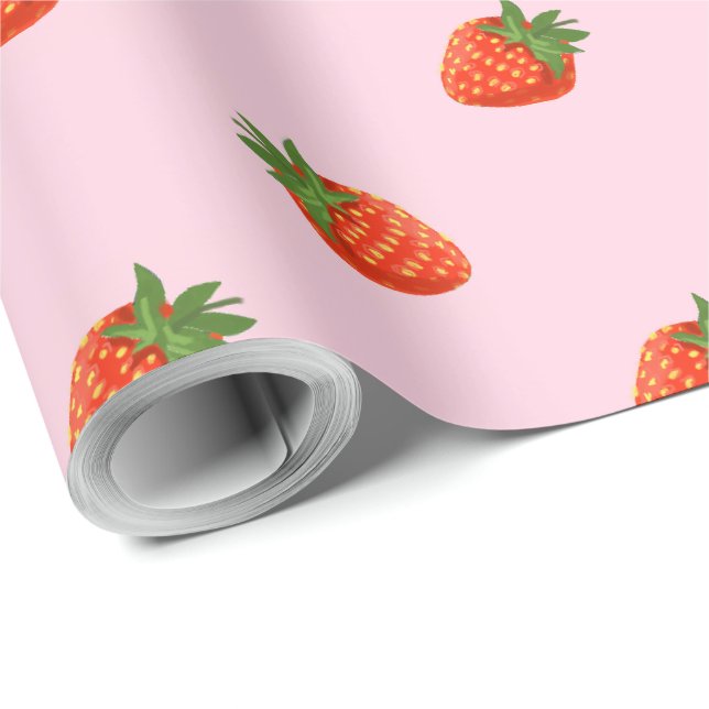Strawberries Geschenkpapier (Rolleneckpunkt)