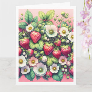 Strawberries Happy Birthday Fügen Sie Ihren Text G Karte