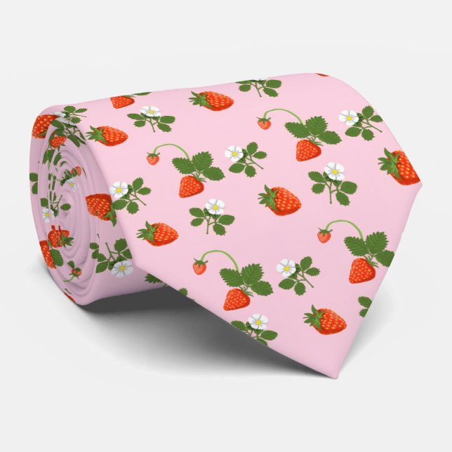Strawberries Krawatte (Gerollt)