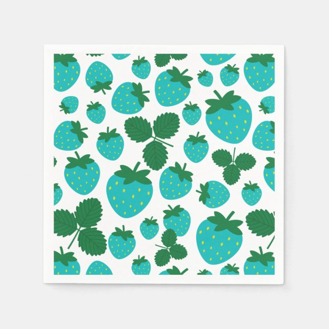 Strawberries Napkins Serviette (Vorderseite)