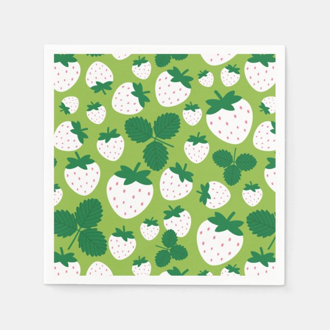 Strawberries Napkins Serviette (Vorderseite)