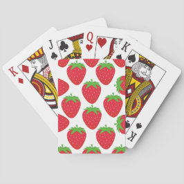 Strawberries Seamless Pattern Spielkarten