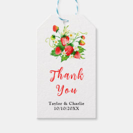 Strawberries und Daisies Wedding Vielen Dank Geschenkanhänger