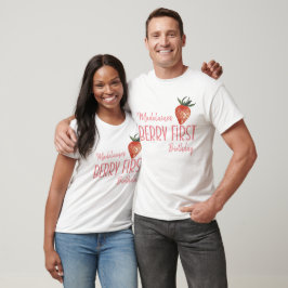 Strawberry 1. Berry Erster Geburtstag T-Shirt