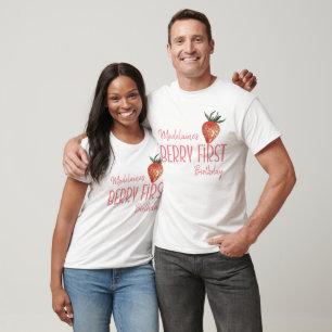 Strawberry 1. Berry Erster Geburtstag T-Shirt