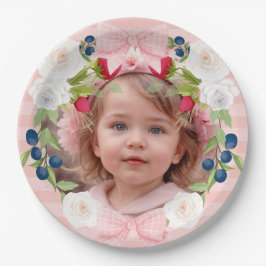 Strawberry 1. Berry Sweet Birthday Foto Pappteller