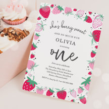 Strawberry 1. Geburtstag Berry erste Geburtstagspa