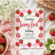 Strawberry 1. Geburtstag Party Berry