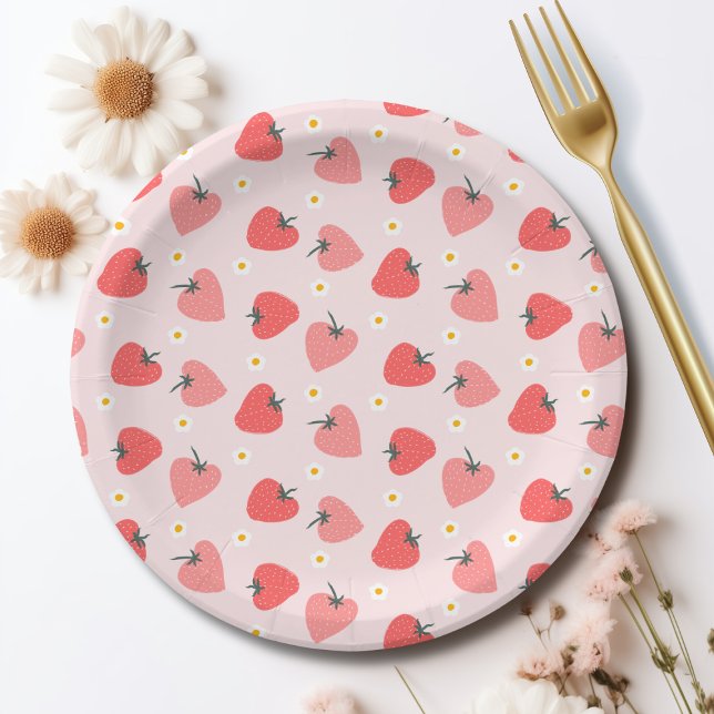 Strawberry 1. Geburtstag Party Berry First Pappteller (Von Creator hochgeladen)