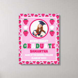 Strawberry 2025 Graduate Foto Abschluss Leinwanddruck