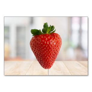 Strawberry ABA Labeling Flashcard Bildkarten Tischnummer