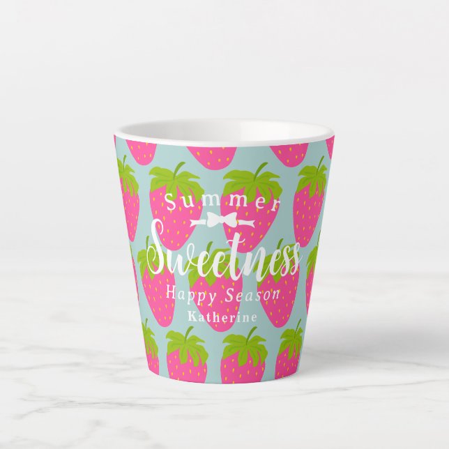 Strawberry Aqua Milchtasse (Vorderseite)