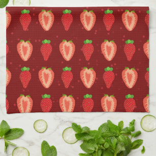 Strawberry Artist Strawberry Easy Zeichn Strawber Geschirrtuch