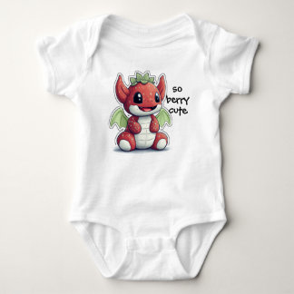 Strawberry Baby Dragon Baby Strampler