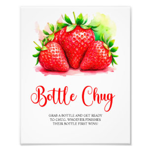 Strawberry Baby Dusche Flasche Umarmung Spielzeich Fotodruck