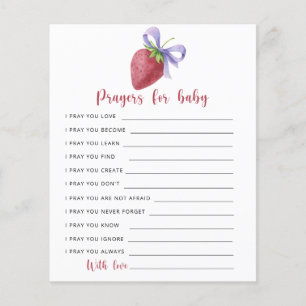 Strawberry Baby Dusche - Gebete für Baby