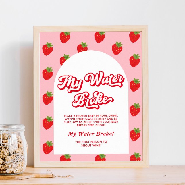 Strawberry Baby Dusche mein Wasser Broke Spiel Poster (Von Creator hochgeladen)