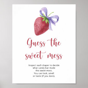 Strawberry Baby Dusche - raten Sie mal, das Chaos Poster