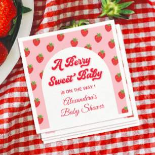 Strawberry Baby Dusche Serviette
