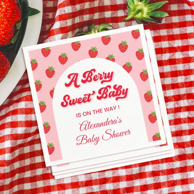 Strawberry Baby Dusche Serviette (Von Creator hochgeladen)