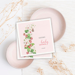 Strawberry Baby Dusche Serviette