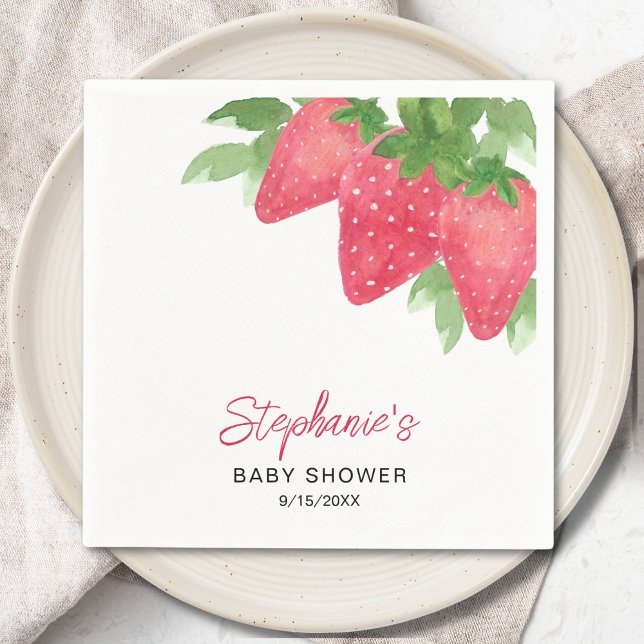 Strawberry Baby Dusche Serviette (Von Creator hochgeladen)