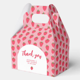 Strawberry Baby Dusche Vielen Dank für Ihr Interes Geschenkschachtel