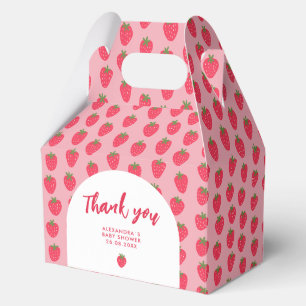 Strawberry Baby Dusche Vielen Dank für Ihr Interes Geschenkschachtel
