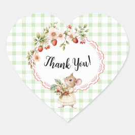 Strawberry Baby Duwer Green Danke Sticker