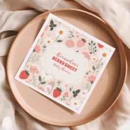 Strawberry Baby Shower Berry Serviette