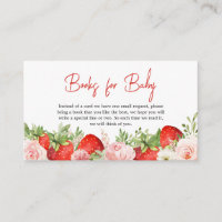 Strawberry Baby Shower Books for Baby