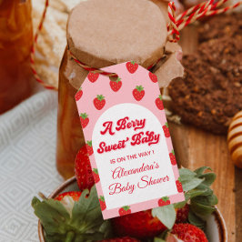 Strawberry Baby Shower Gevor Geschenkanhänger